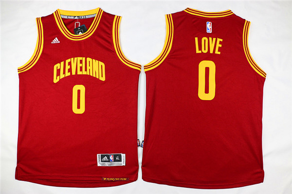 NBA Youth Cleveland Cavaliers #0 Love Red Game Nike Jerseys->->Youth Jersey